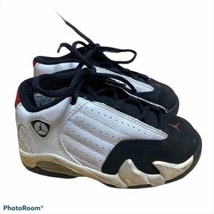 Air Jordan 14 Retro Black Toe 8C Sneaker Nike Kid